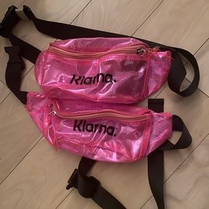 Pink Klarna fanny bag/belt bag/fanny pack
